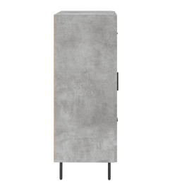 Buffet gris béton 69,5x34x90 cm bois d'ingénierie