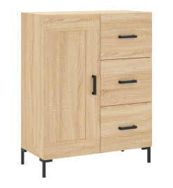 Buffet chêne sonoma 69,5x34x90 cm bois d'ingénierie