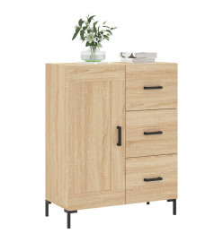 Buffet chêne sonoma 69,5x34x90 cm bois d'ingénierie