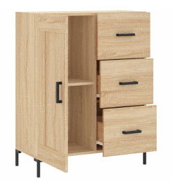 Buffet chêne sonoma 69,5x34x90 cm bois d'ingénierie