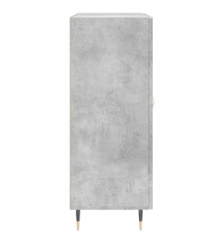Buffet gris béton 69,5x34x90 cm bois d'ingénierie
