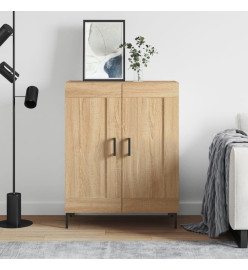 Buffet chêne sonoma 69,5x34x90 cm bois d'ingénierie