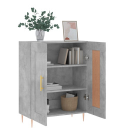 Buffet gris béton 69,5x34x90 cm bois d'ingénierie