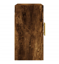 Armoire murale chêne fumé 60x31x60 cm bois d'ingénierie