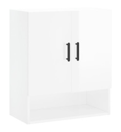 Armoire murale Blanc brillant 60x31x70 cm Bois d'ingénierie