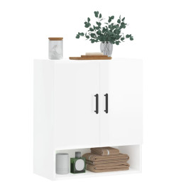 Armoire murale Blanc brillant 60x31x70 cm Bois d'ingénierie