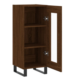 Buffet Chêne marron 34,5x34x90 cm Bois d'ingénierie