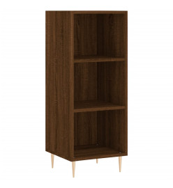 Buffet chêne marron 34,5x32,5x90 cm bois d'ingénierie