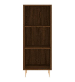 Buffet chêne marron 34,5x32,5x90 cm bois d'ingénierie