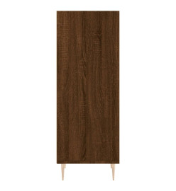 Buffet chêne marron 34,5x32,5x90 cm bois d'ingénierie