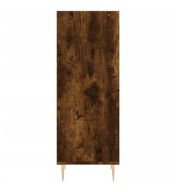 Buffet chêne fumé 34,5x32,5x90 cm bois d'ingénierie