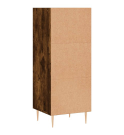 Buffet chêne fumé 34,5x32,5x90 cm bois d'ingénierie