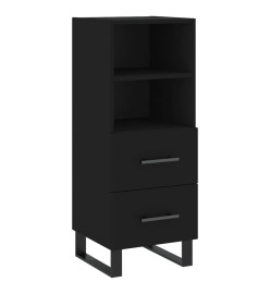 Buffet Noir 34,5x34x90 cm Bois d'ingénierie
