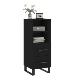 Buffet Noir 34,5x34x90 cm Bois d'ingénierie