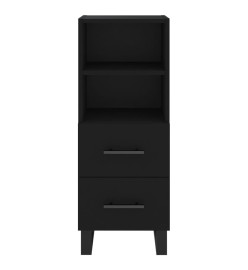 Buffet Noir 34,5x34x90 cm Bois d'ingénierie