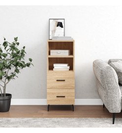 Buffet Chêne sonoma 34,5x34x90 cm Bois d'ingénierie