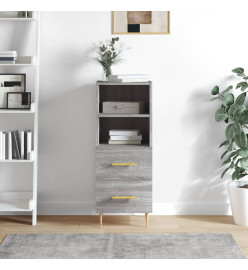Buffet Sonoma gris 34,5x34x90 cm Bois d'ingénierie