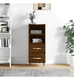 Buffet Chêne marron 34,5x34x90 cm Bois d'ingénierie