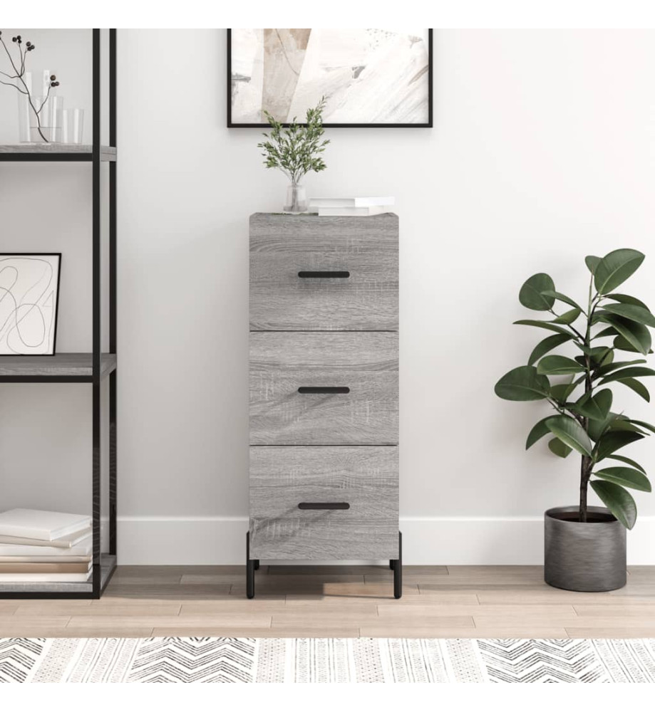 Buffet Sonoma gris 34,5x34x90 cm Bois d'ingénierie Buffet Sonoma gris 34,5x34x90 cm Bois d'ingénierie