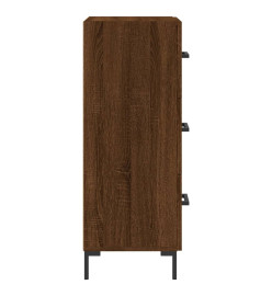 Buffet Chêne marron 34,5x34x90 cm Bois d'ingénierie