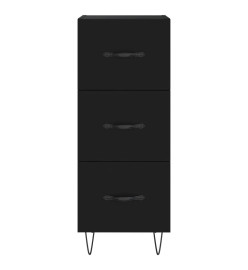 Buffet Noir 34,5x34x90 cm Bois d'ingénierie