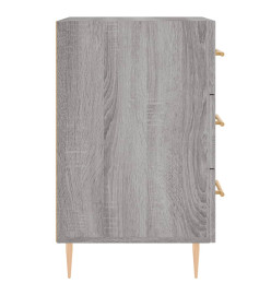 Table de chevet sonoma gris 40x40x66 cm bois d'ingénierie