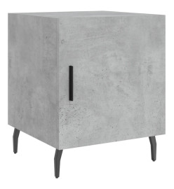 Table de chevet gris béton 40x40x50 cm bois d’ingénierie