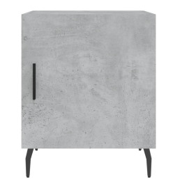 Table de chevet gris béton 40x40x50 cm bois d’ingénierie