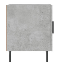 Table de chevet gris béton 40x40x50 cm bois d’ingénierie