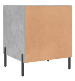 Tables de chevet 2 pcs gris béton 40x40x50 cm bois d’ingénierie