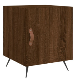 Table de chevet chêne marron 40x40x50 cm bois d’ingénierie