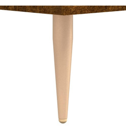 Table de chevet chêne fumé 40x35x47,5 cm bois d’ingénierie