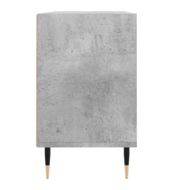 Meuble TV gris béton 103,5x30x50 cm bois d'ingénierie