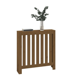 Cache-radiateur Marron miel 79,5x19x84 cm Bois massif de pin