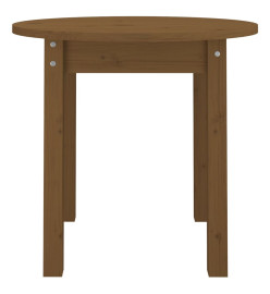 Table basse Marron miel Ø 45x40 cm Bois massif de pin