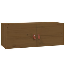 Armoires murales 2 pcs Marron miel 80x30x30 cm Pin massif