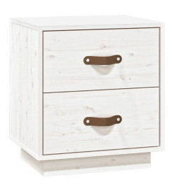 Tables de chevet 2 pcs Blanc 40x34x45 cm Bois de pin massif