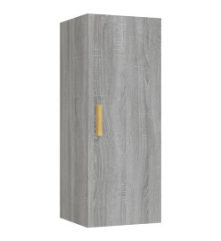 Armoire murale Sonoma gris 34,5x34x90 cm Bois d'ingénierie