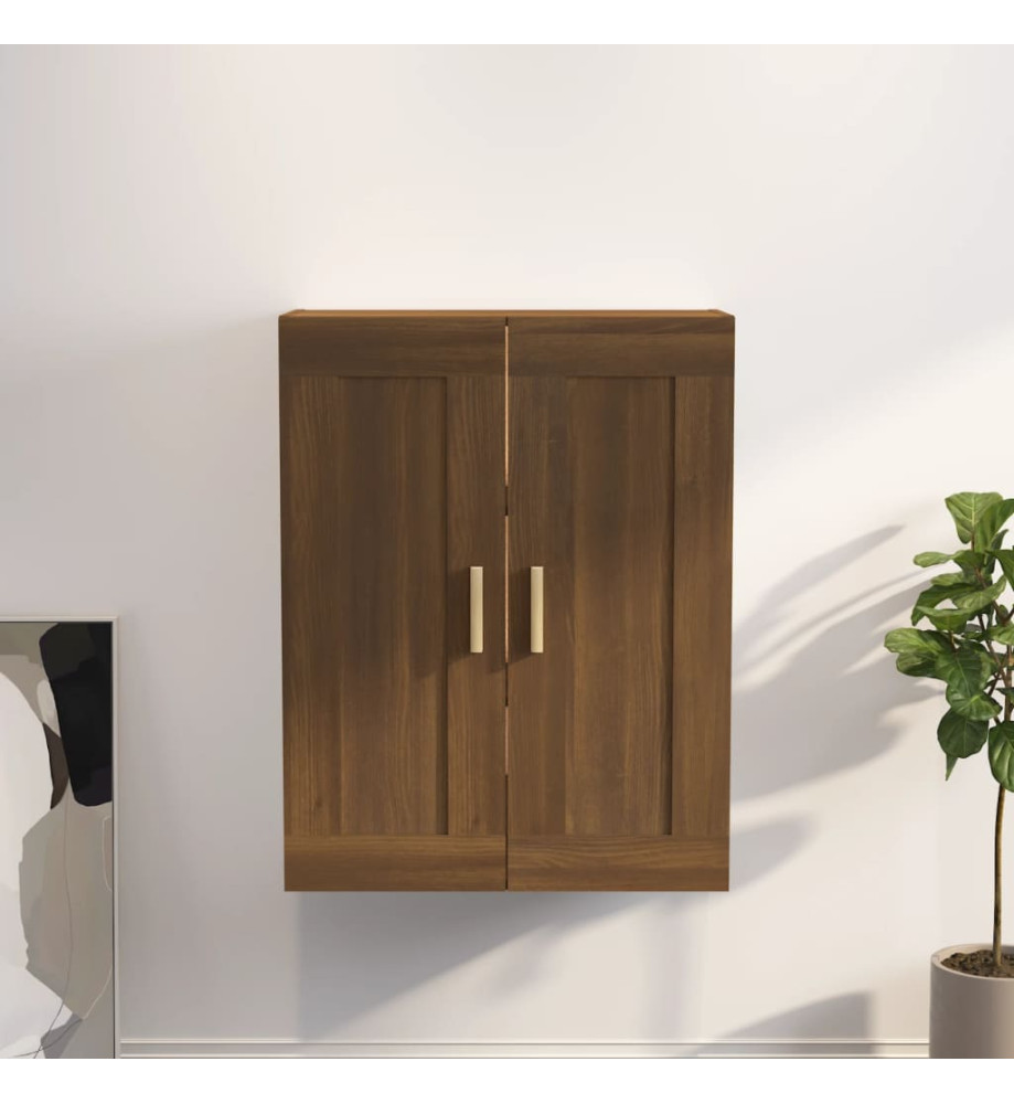 Armoire murale Chêne marron 69,5x32,5x90 cm Bois d'ingénierie