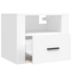 Tables de chevet murales 2 pcs Blanc 50x36x40 cm