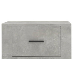 Table de chevet murale Gris béton 50x36x25 cm