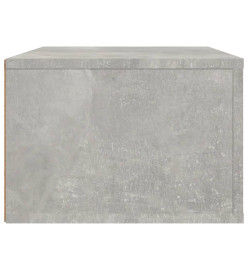 Meuble TV suspendu Gris béton 80x36x25 cm Bois d'ingénierie