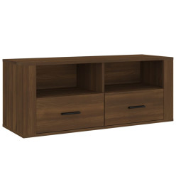 Meuble TV Chêne marron 100x35x40 cm Bois d'ingénierie