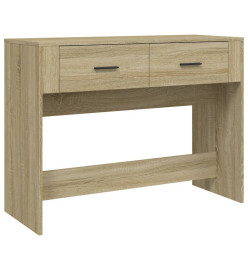 Table console Chêne sonoma 100x39x75 cm Bois d'ingénierie