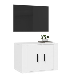 Meuble TV mural Blanc 57x34,5x40 cm