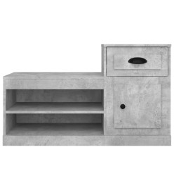 Armoire à chaussures gris béton 100x42x60 cm bois d'ingénierie