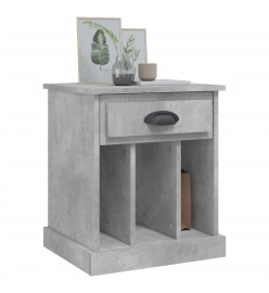 Tables de chevet 2 pcs gris béton 43x36x50 cm