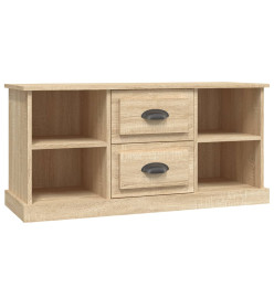 Meuble TV chêne sonoma 99,5x35,5x48 cm bois d'ingénierie