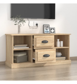 Meuble TV chêne sonoma 99,5x35,5x48 cm bois d'ingénierie