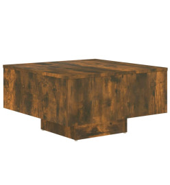 Table basse Chêne fumé 60x60x31,5 cm Bois d'ingénierie